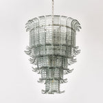 Cascade Glass Green Chandelier