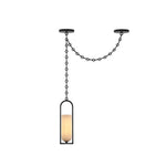 Cascading Chain Lantern Chandelier