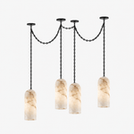 Cascading Chain Capsule Chandelier