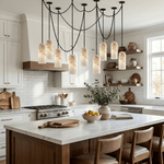 Cascading Chain Capsule Chandelier