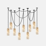Cascading Chain Capsule Chandelier