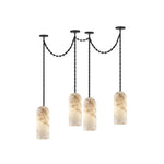 Cascading Chain Capsule Chandelier