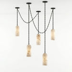 Cascading Chain Capsule Chandelier