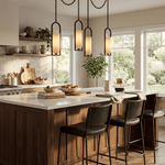 Cascading Chain Lantern Chandelier