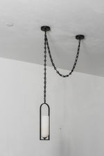 Cascading Chain Lantern Chandelier