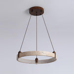 Celestial Orbit Travertine Chandelier