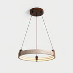 Celestial Orbit Travertine Chandelier