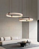 Celestial Orbit Travertine Chandelier