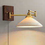 Ceramic Geometry Plug-in Wall Lamp