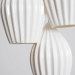 Ceramic Ribbed Pendant Light