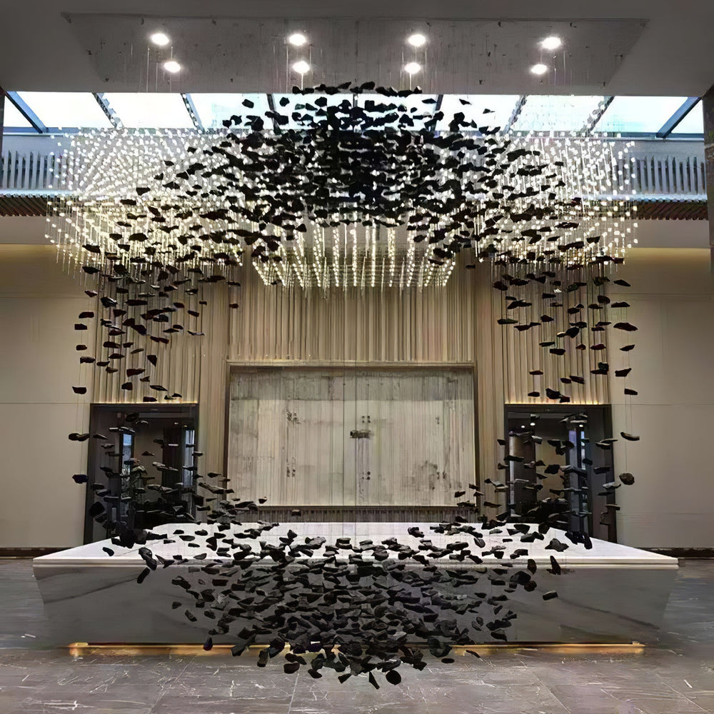 Charcoal Halo LED Chandelier