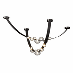 Orvyn Leather Arc Chandelier