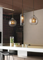 Combined Chiswick Glass Pendant Light