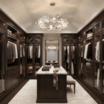 Chrome Round Crystal Chandelier
