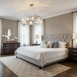 Chrome Round Crystal Chandelier