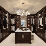 Chrome Round Crystal Chandelier