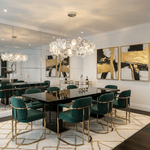Chrome Round Crystal Chandelier