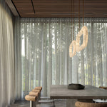 Circle Alabaster Chandelier