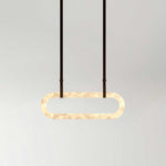 Circle Alabaster Chandelier