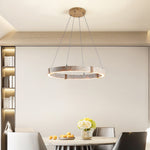 Circle Travertine Pendant Lamp – Minimalist Stone Disc