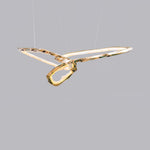 Cloud Rings Series Brass Chandelier