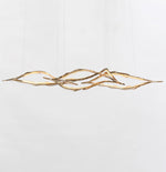 Cloud Rings Series Brass Chandelier