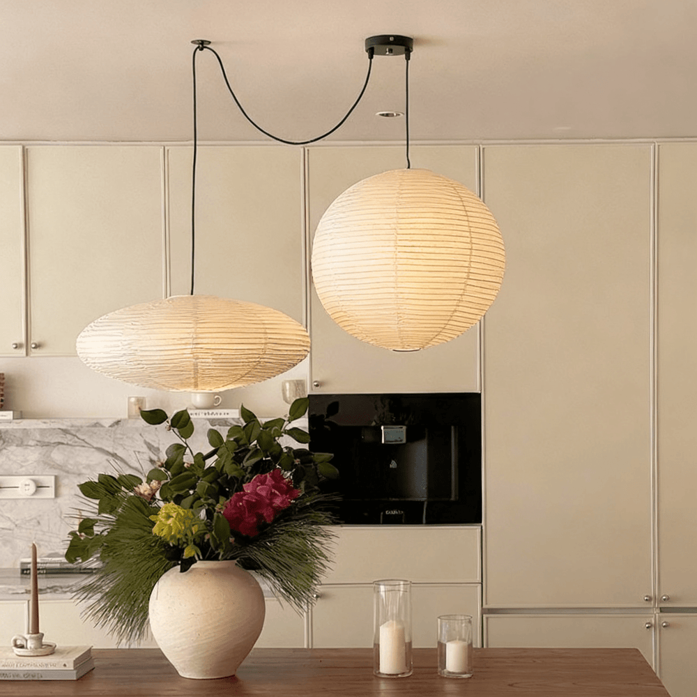 Washi Paper Whimsy Pendant Lamp