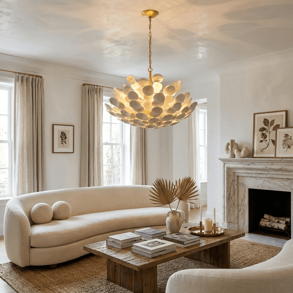 Coconut Disc Chandelier