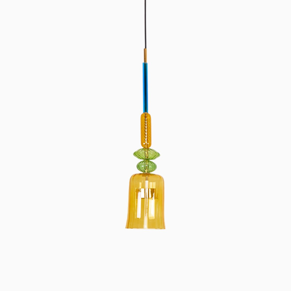 Candy Drop Hand-Blown Glass Pendant – Modular Multi-Color Cluster