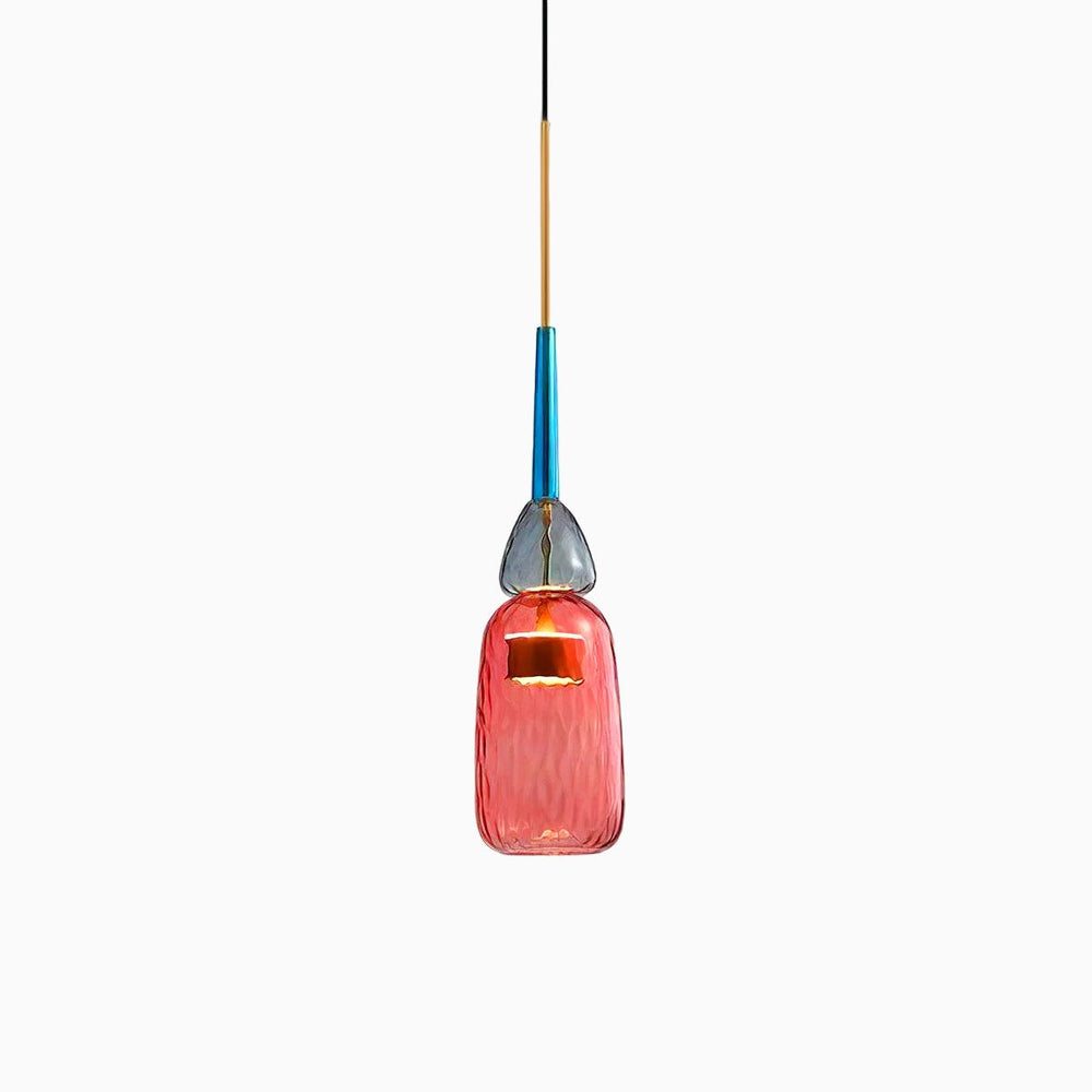 Candy Drop Hand-Blown Glass Pendant – Modular Multi-Color Cluster