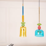 Candy Drop Hand-Blown Glass Pendant – Modular Multi-Color Cluster