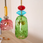 Candy Drop Hand-Blown Glass Pendant – Modular Multi-Color Cluster