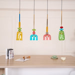 Candy Drop Hand-Blown Glass Pendant – Modular Multi-Color Cluster
