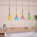 Candy Drop Hand-Blown Glass Pendant – Modular Multi-Color Cluster
