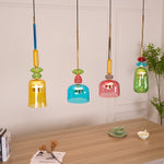 Candy Drop Hand-Blown Glass Pendant – Modular Multi-Color Cluster