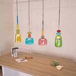 Candy Drop Hand-Blown Glass Pendant – Modular Multi-Color Cluster
