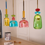 Candy Drop Hand-Blown Glass Pendant – Modular Multi-Color Cluster