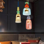 Candy Drop Hand-Blown Glass Pendant – Modular Multi-Color Cluster