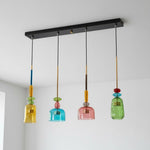 Candy Drop Hand-Blown Glass Pendant – Modular Multi-Color Cluster