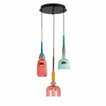 Candy Drop Hand-Blown Glass Pendant – Modular Multi-Color Cluster