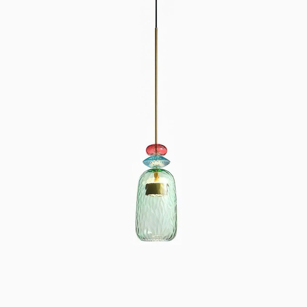 Candy Drop Hand-Blown Glass Pendant – Modular Multi-Color Cluster