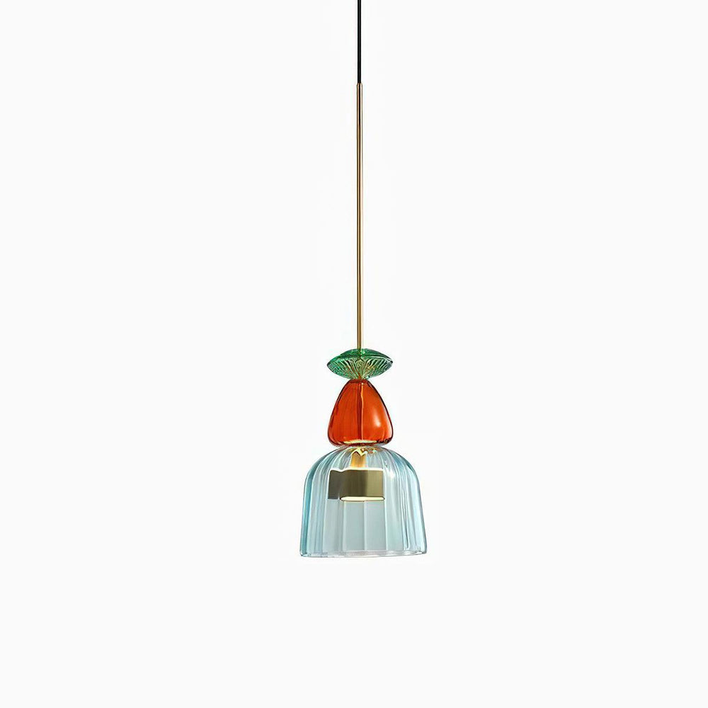 Candy Drop Hand-Blown Glass Pendant – Modular Multi-Color Cluster