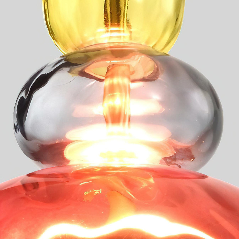 Candy Drop Hand-Blown Glass Pendant – Modular Multi-Color Cluster