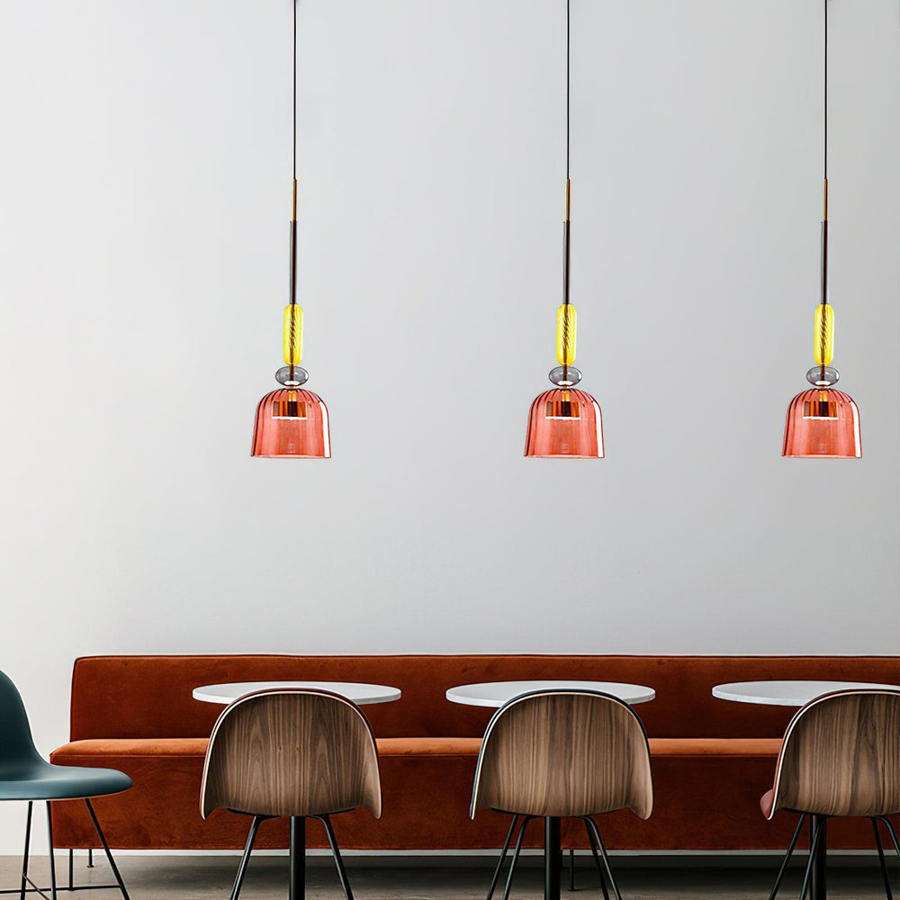 Candy Drop Hand-Blown Glass Pendant – Modular Multi-Color Cluster