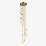Column Alabaster Staircase Chandelier