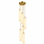 Column Alabaster Staircase Chandelier