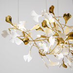 Gingko Leaf Duo Chandelier – Handcrafted Porcelain Statement