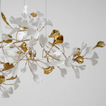 Gingko Leaf Duo Chandelier – Handcrafted Porcelain Statement