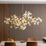 Gingko Leaf Duo Chandelier – Handcrafted Porcelain Statement