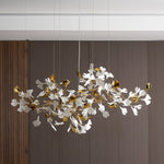 Gingko Leaf Duo Chandelier – Handcrafted Porcelain Statement